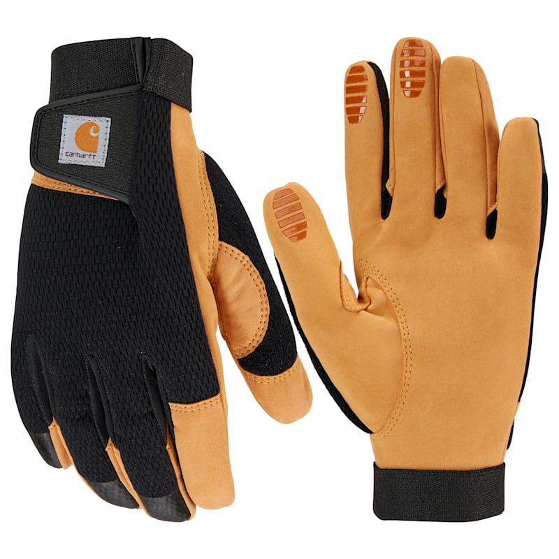 Carhartt Synthetic Leather High Dexterity Touch Sensitive Secure Cuff Gloves