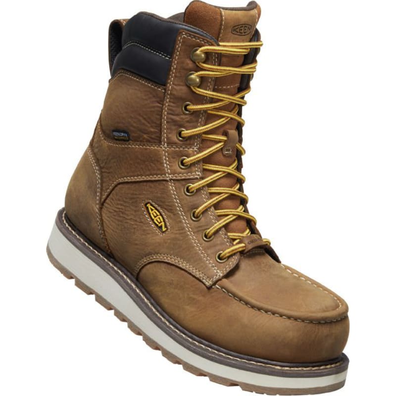 KEEN Utility Cincinnati 8'' Waterproof Carbon-Fiber Toe Work Boots for Men
