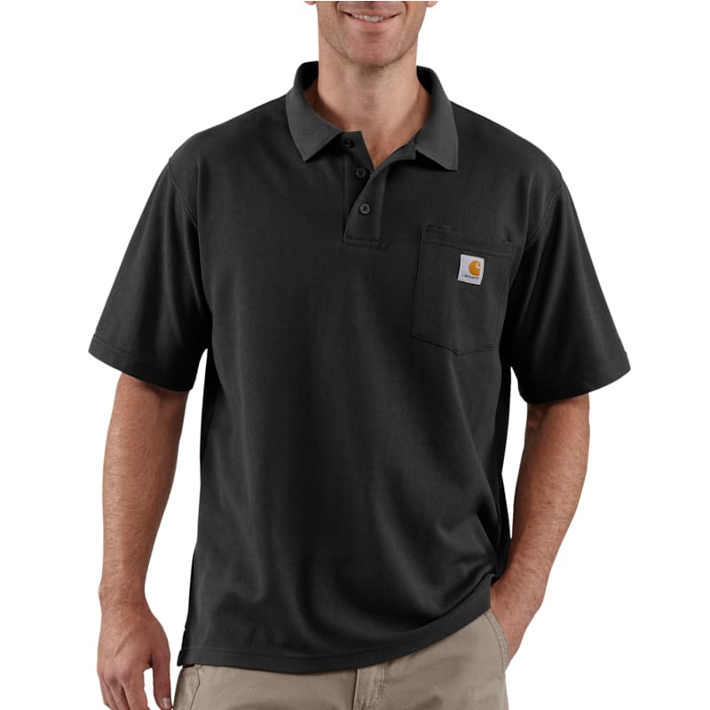 Carhartt Loose-Fit Midweight Short-Sleeve Pocket Polo for Men