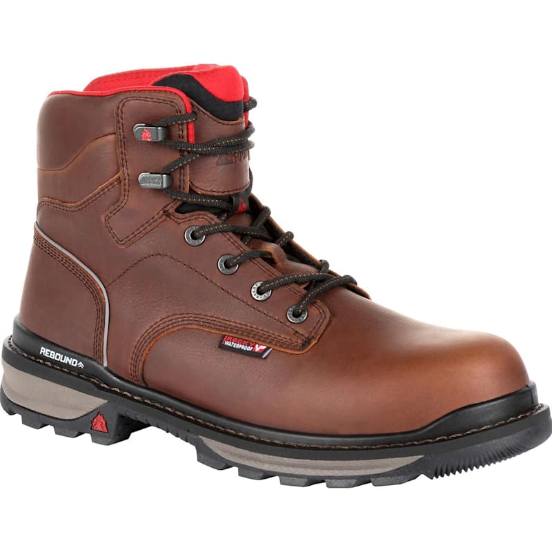 Rocky Rams Horn Waterproof Composite-Toe Work Boots for Men