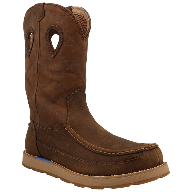 Twisted X 11" Wedge Sole Pull-On Work Boots for Men