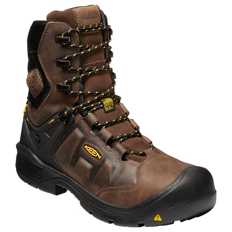 KEEN Utility Dover 8'' Waterproof Carbon-Fiber Toe Work Boots for Men