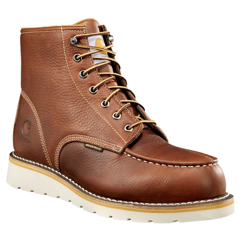 Carhartt Waterproof Steel Toe Wedge Work Boots for Men