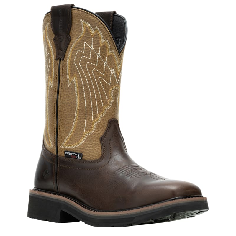 Wolverine Rancher Eagle Waterproof Steel Toe Wellington Work Boots for Men