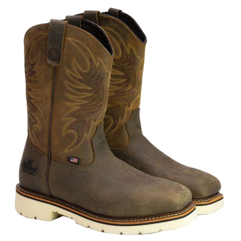 Thorogood American Heritage Square Steel Toe Wellington Work Boots for Men