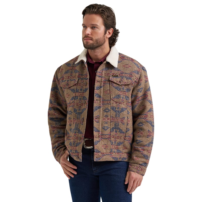 Wrangler Sherpa-Lined Jacquard Jacket