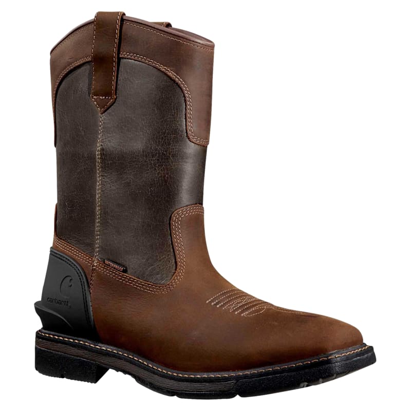 Carhartt Montana Waterproof Square Steel-Toe Wellington Work Boots for Men