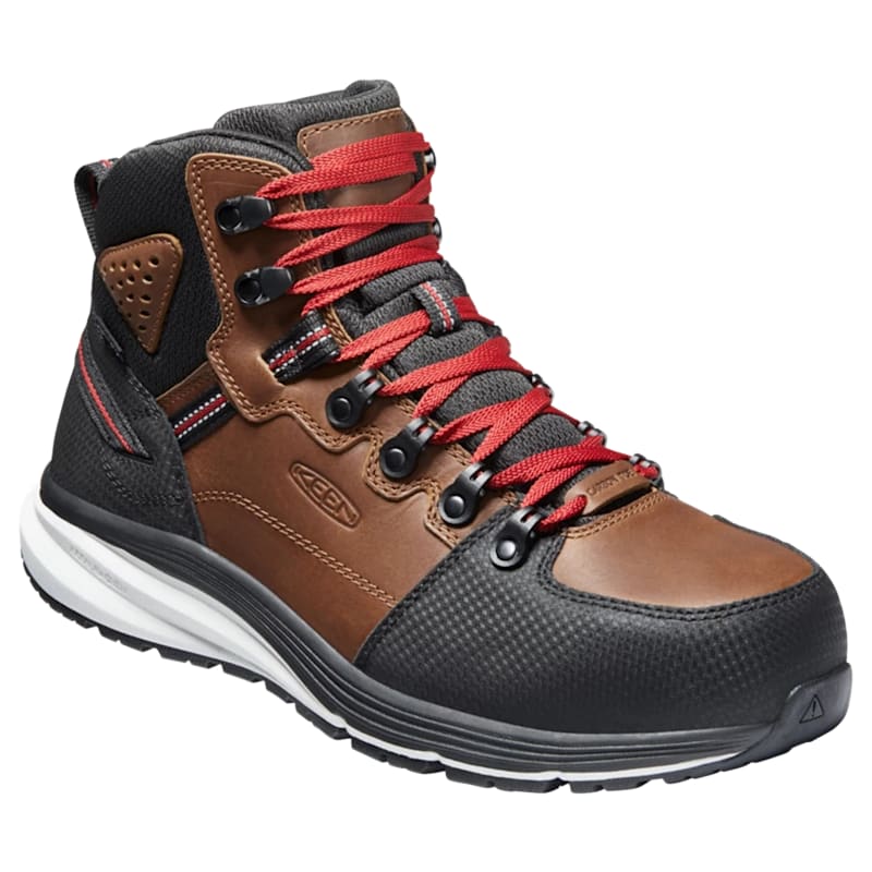 KEEN Utility Red Hook Waterproof Carbon Toe Work Boots for Men