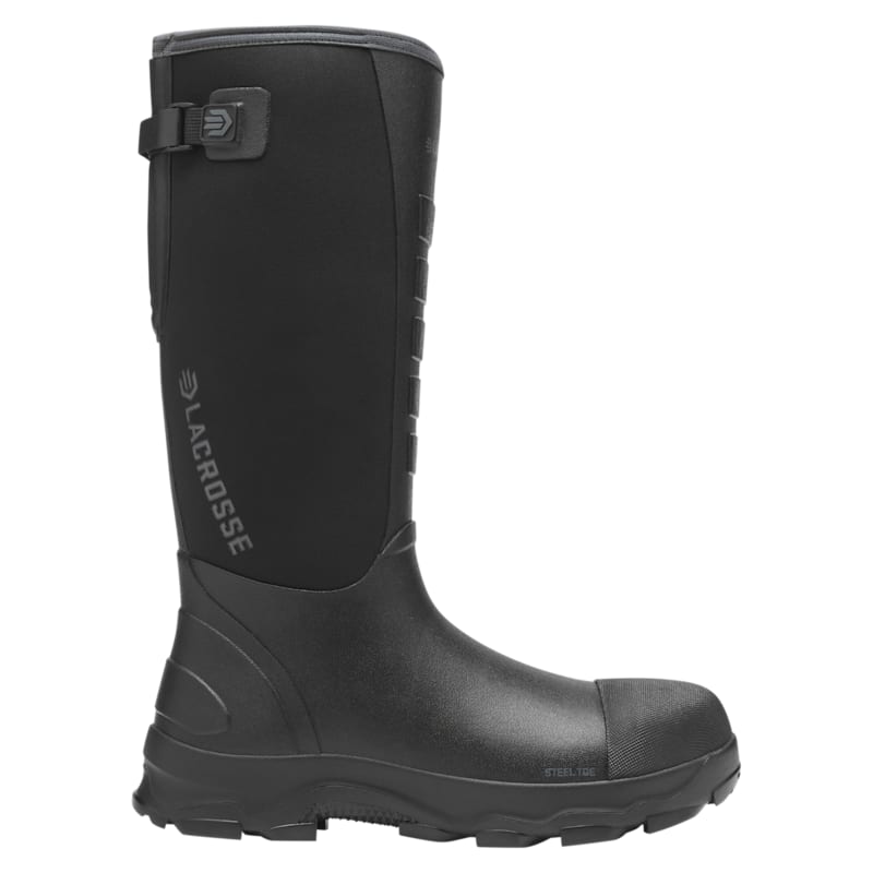 LaCrosse Alpha Lite II Waterproof Steel Toe Rubber Boots for Men