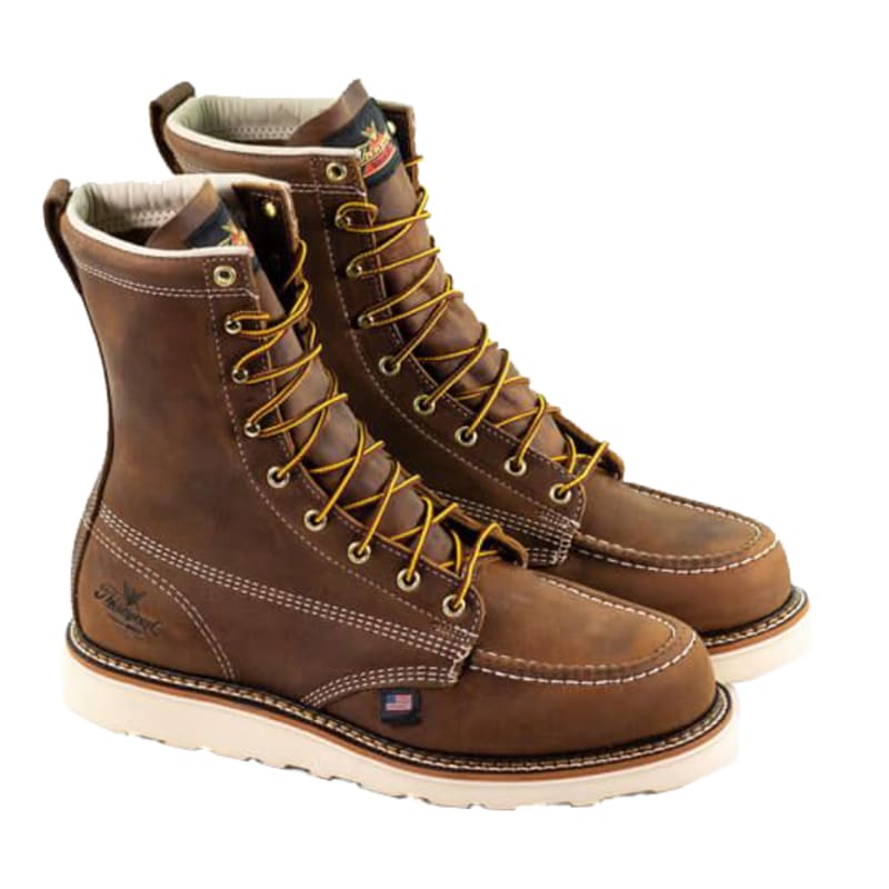 Thorogood American Heritage 8" Moc Toe MAXWear Wedge Work Boots for Men