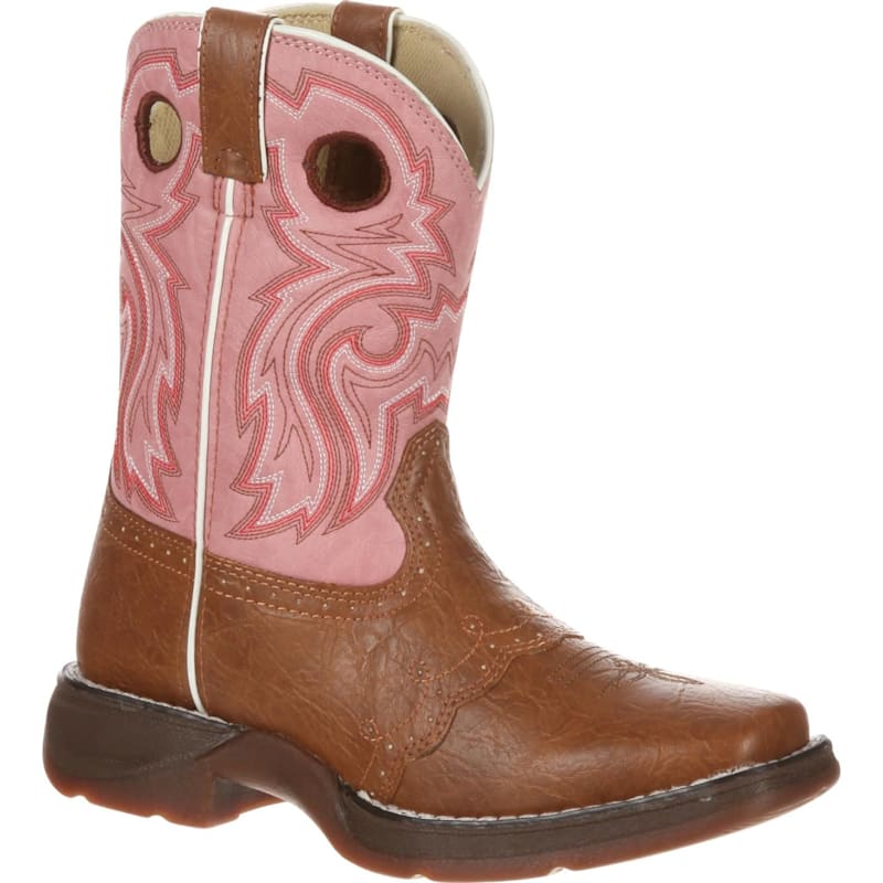 Lil' Durango Tan Lacey Western Boots for Toddlers or Kids