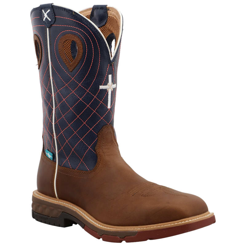Twisted X Waterproof Alloy Toe Western Work Boots with CellStretch for Men