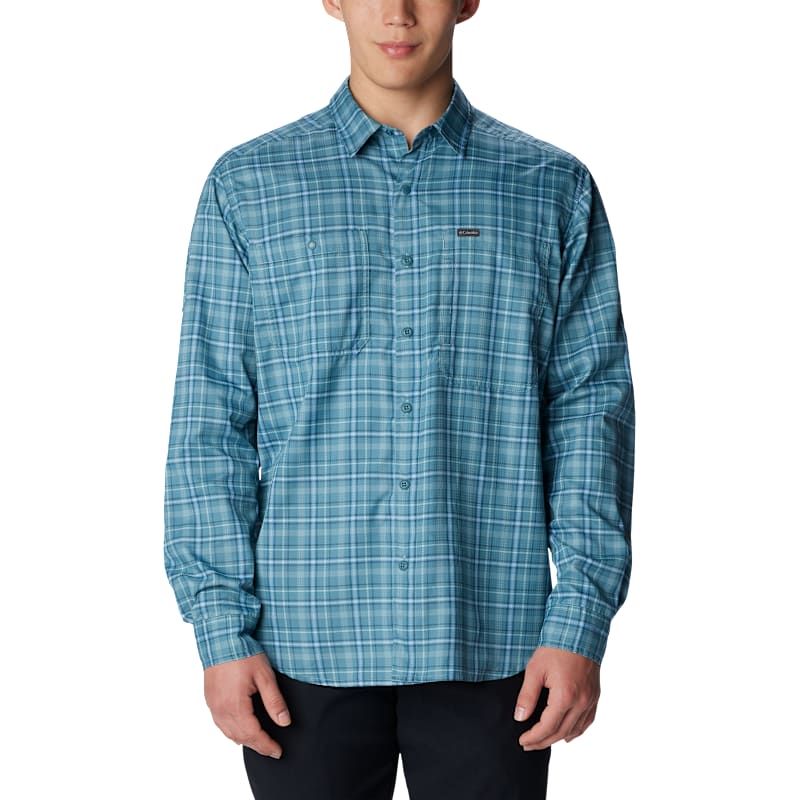 Columbia Silver Ridge Utility Lite Plaid Button-Down Long-Sleeve Shirt for Men