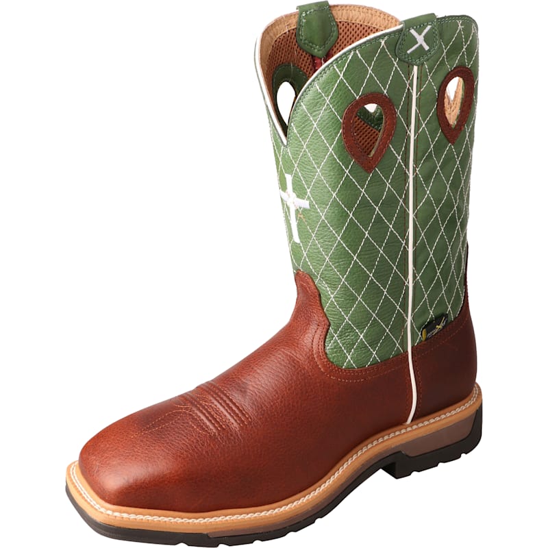 Twisted X Lite MetGuard Steel Toe Western Work Boots for Men