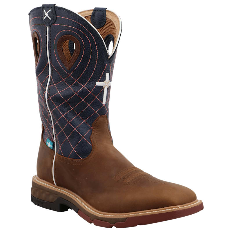 Twisted X Cross Waterproof Western Work Boots with CellStretch for Men