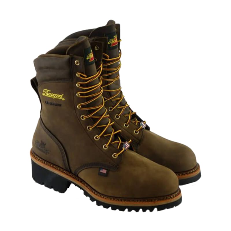 Thorogood Logger Series Waterproof Steel Toe Work Boots for Men