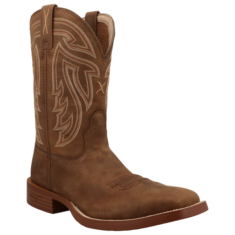 Twisted X 11" Tech X Wide-Square-Toe Western Boots for Men