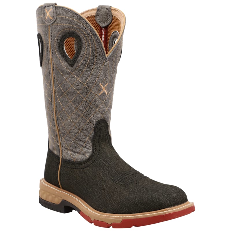 Twisted X Alloy Toe Western Work Boots with CellStretch for Men