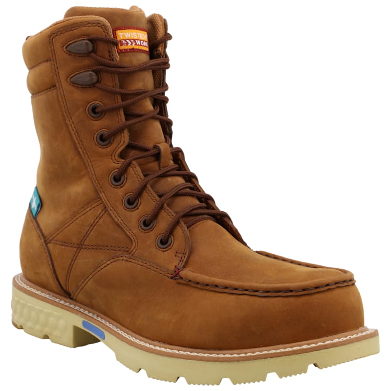 Twisted X 8" Nano-Toe Work Boots for Men