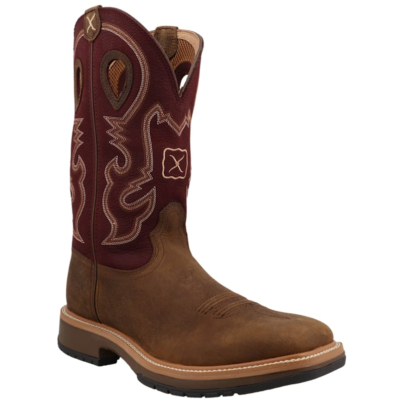 Twisted X Horseman Western Work Boots with BarnShield and CellSole for Men