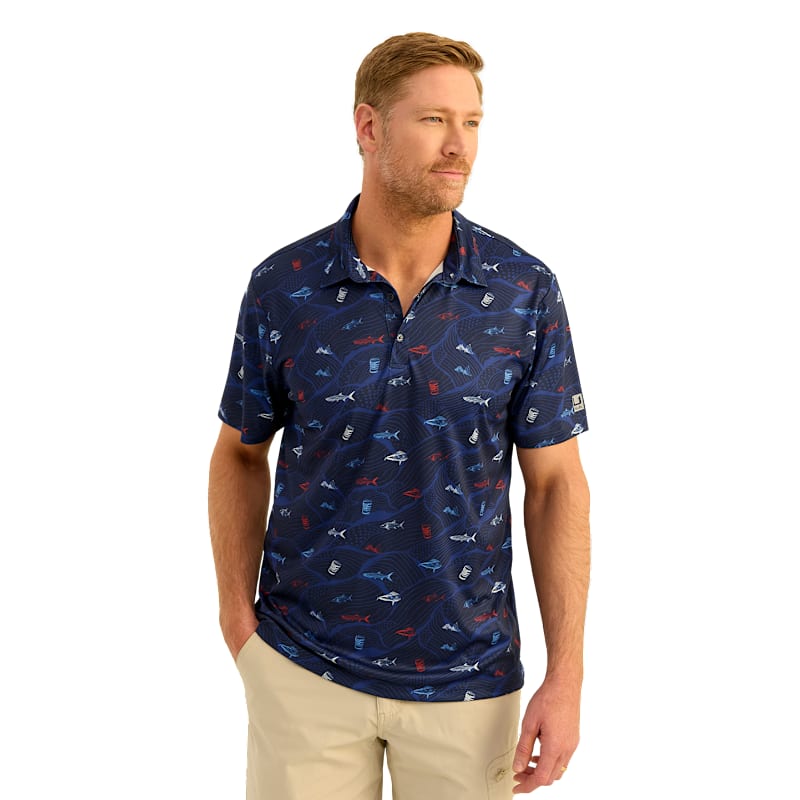 Huk Printed Pursuit Performance Polo
