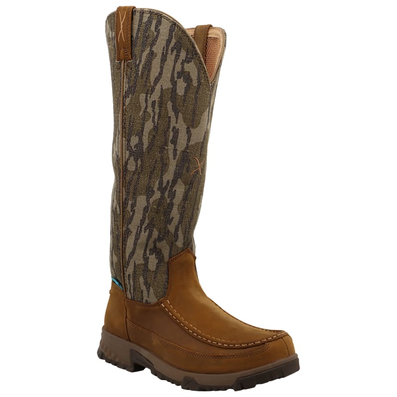 Twisted X Waterproof Moc Toe Back-Zip Snake Boots for Men