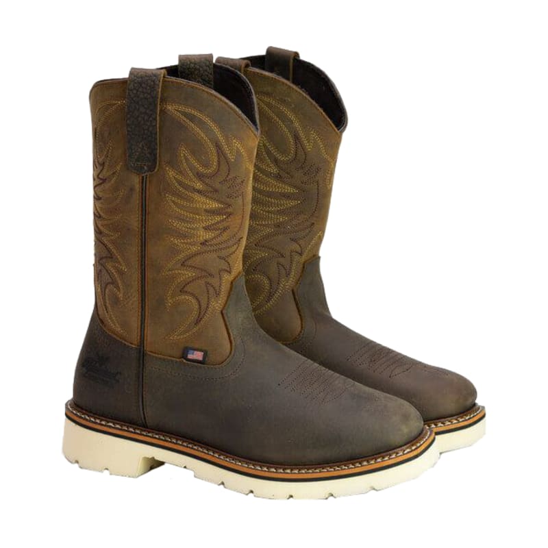 Thorogood American Heritage Square Toe Wellington Work Boots for Men