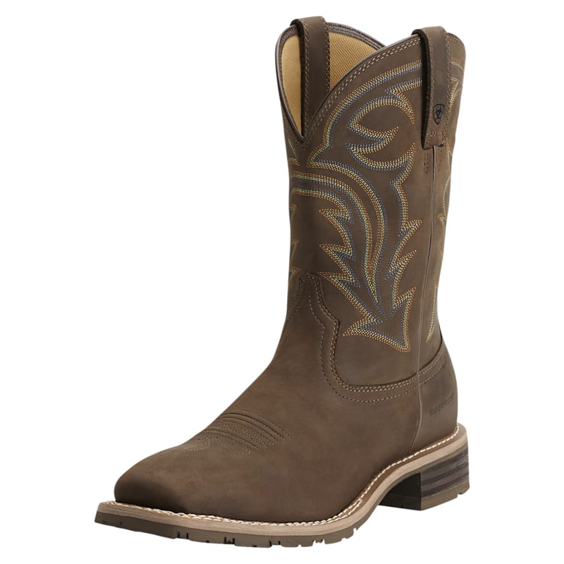 Ariat Hybrid Rancher H2O Waterproof Wide Square Toe Western Boots for Men