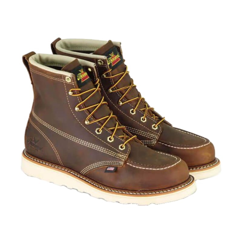 Thorogood American Heritage Trail Crazyhorse Moc Toe Steel Toe MAXWear Wedge Work Boots for Men