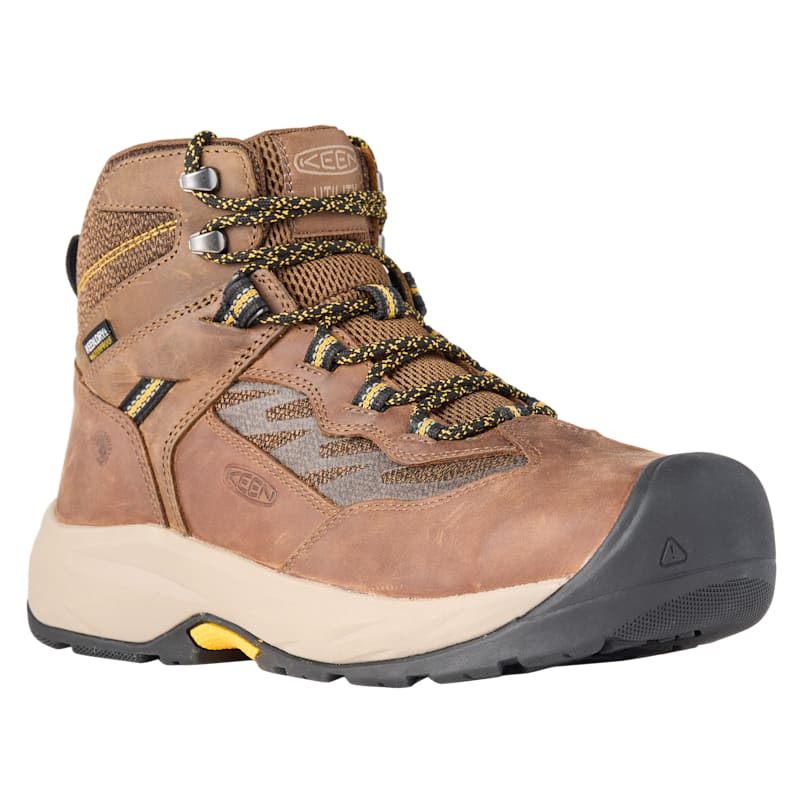 KEEN Utility Highframe Mid Waterproof Steel-Toe Work Boots for Men