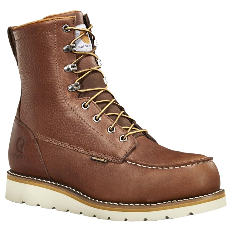 Carhartt Moc Waterproof Steel Toe Wedge Work Boots for Men
