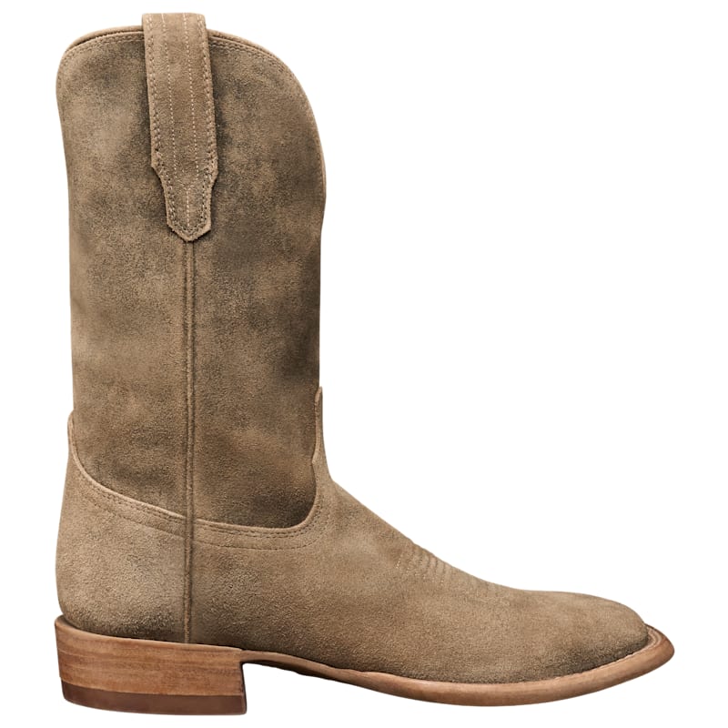 Tecovas The Doc Square-Toe Suede Western Boots for Men