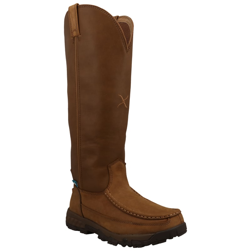 Twisted X Waterproof Moc Toe Back-Zip Snake Boots for Women
