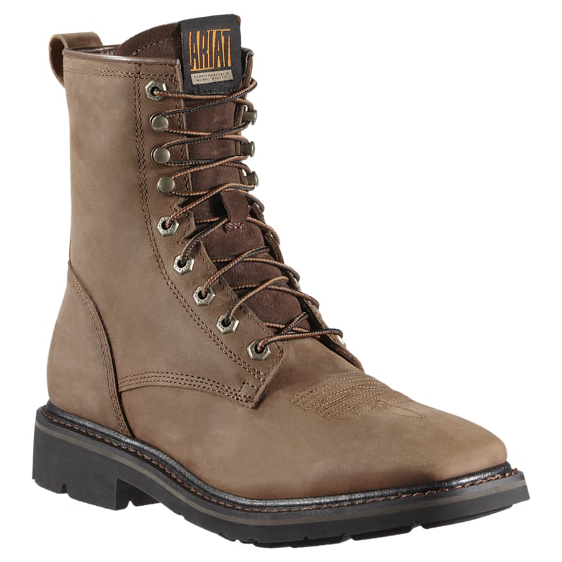 Ariat Cascade 8'' Wide Square Toe Work Boots for Men