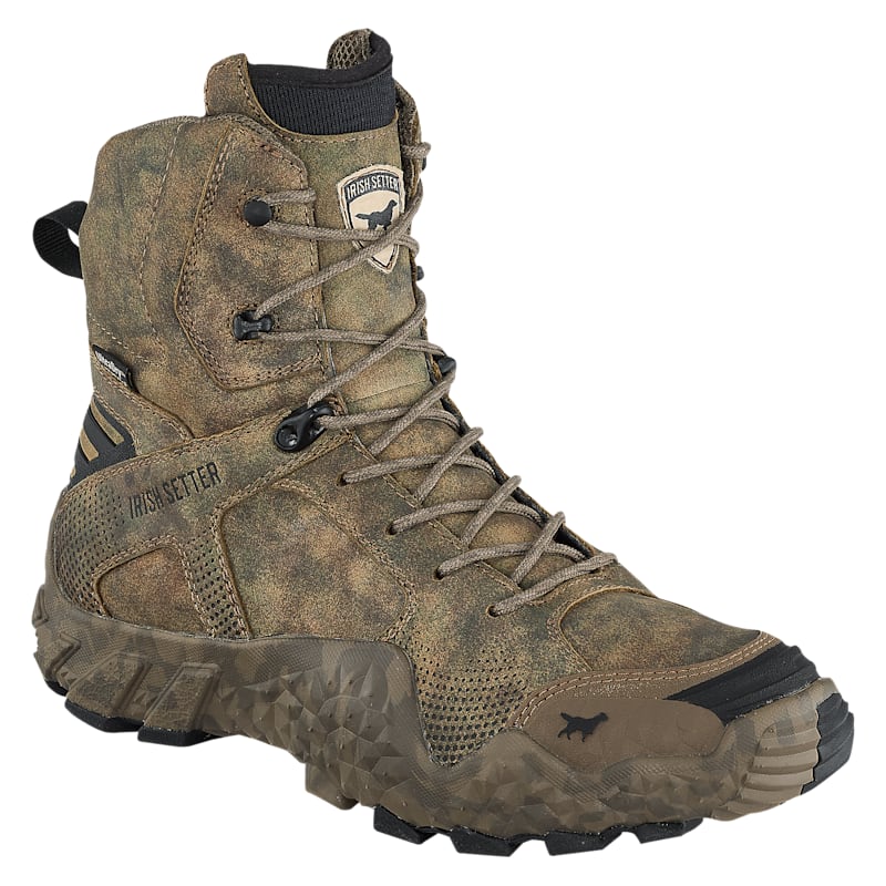 Irish Setter VaprTrek Camo Leather Waterproof Hunting Boots for Men