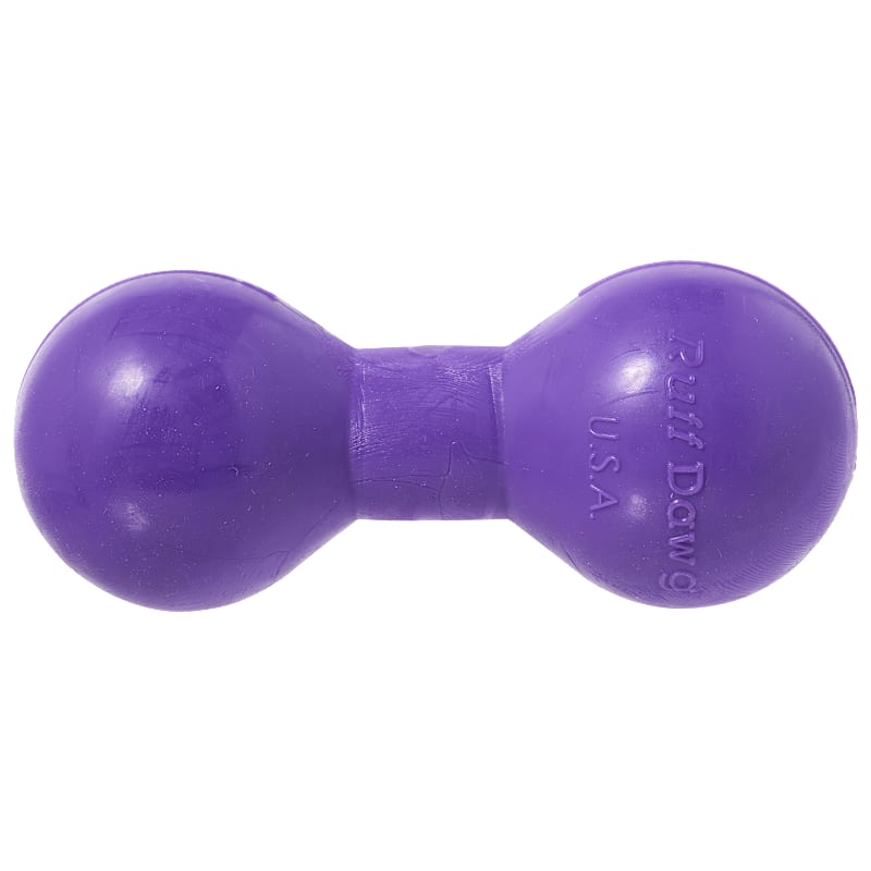 RuffDawg Big-Dawg Barbell Rubber Dog Toy
