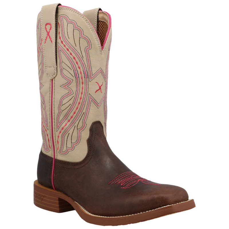 Twisted X Tech X Pink Ribbon Western Boots for Women