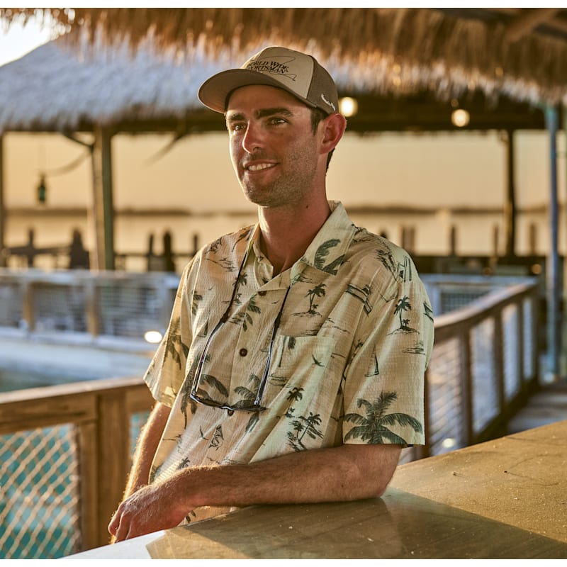 World Wide Sportsman Palm Cove Button-Up Short-Sleeve Shirt