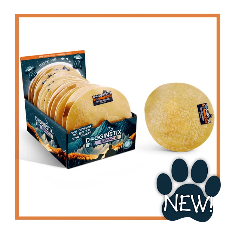 DogginStix UFO Beef Collagen Discs for Dogs