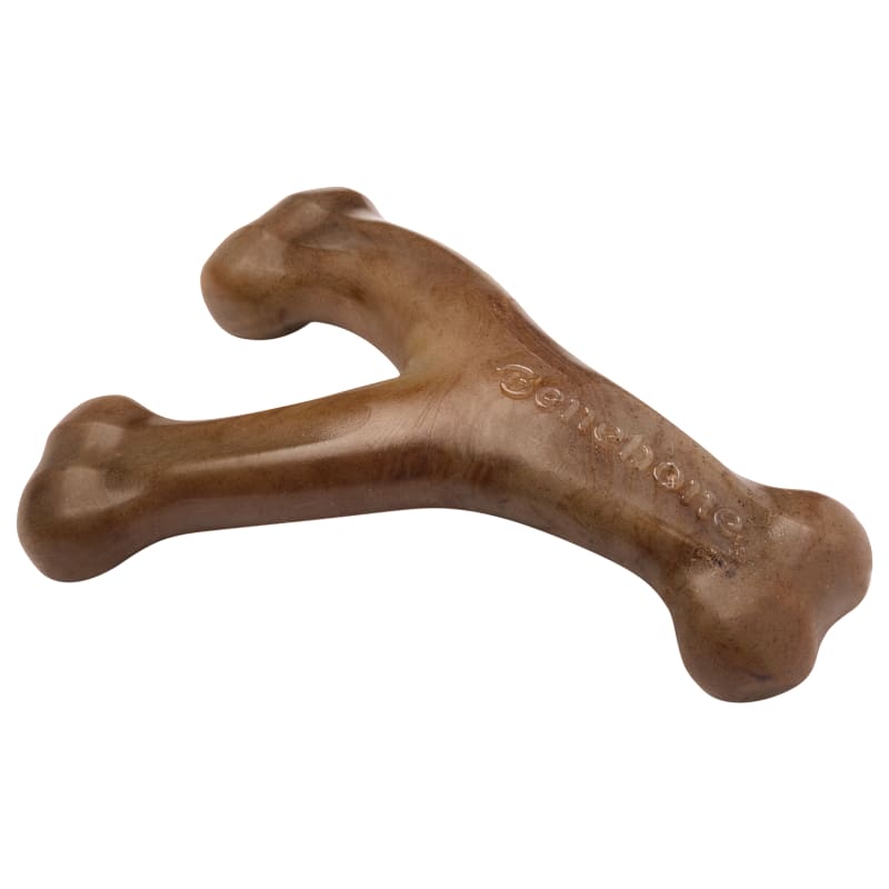 Benebone Bacon Wishbone Dog Chew Toy