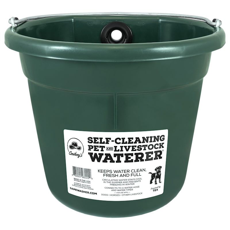 Cowboy's Game Washer Self-Cleaning Self-Filling Pet and Livestock Water Bucket