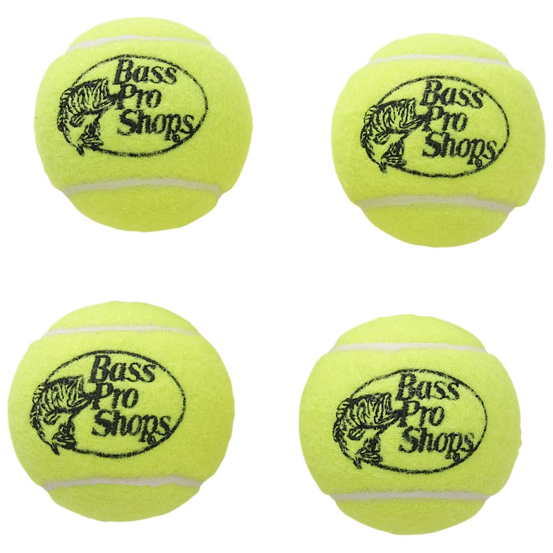 Bass Pro Shops 2.5" Tennis Balls for Dogs 4-Pack