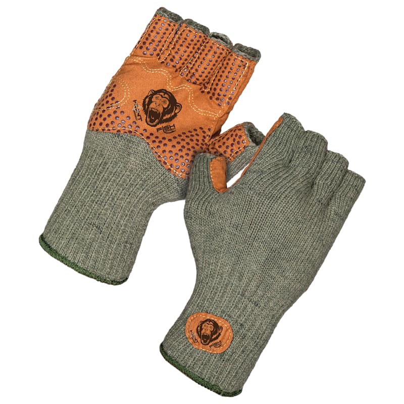 Fish Monkey Wooly Half-Finger Gloves