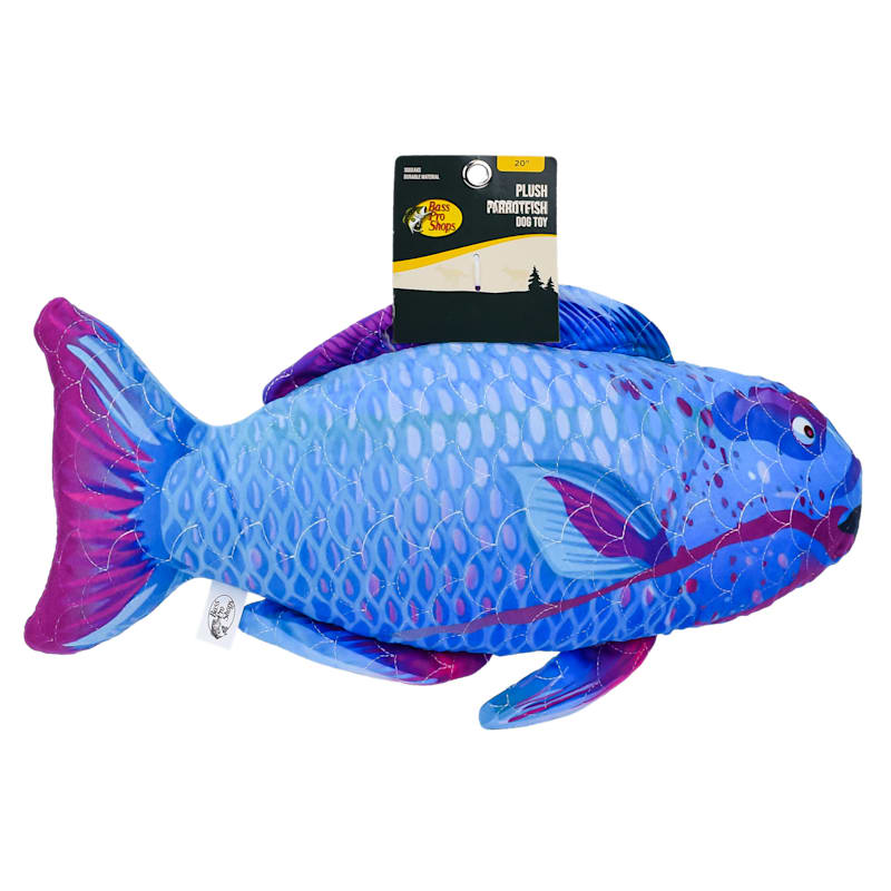 Bass Pro Shops Plush Parrotfish Dog Toy