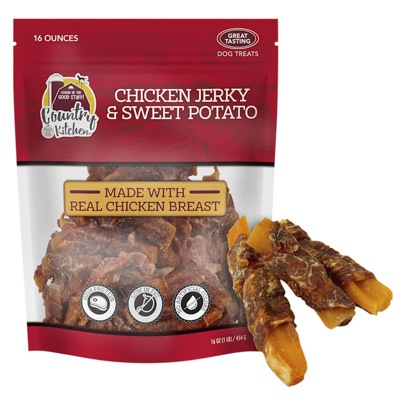 Country Kitchen Chicken Jerky and Sweet Potato Dog Treat