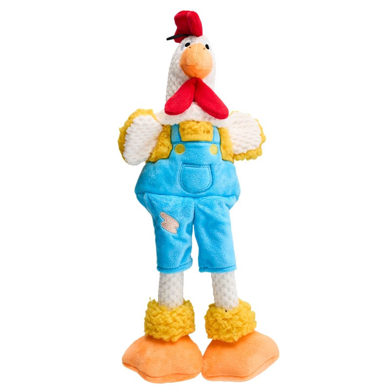 Bass Pro Shops Overalls Critter Plush Dog Toy
