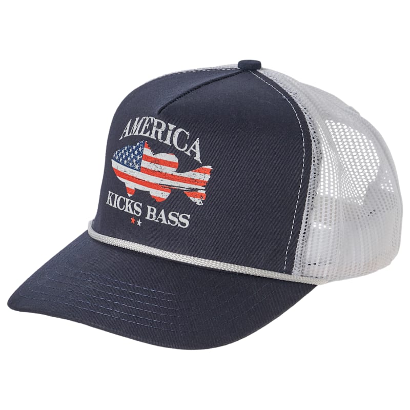 Bass Pro Shops America Kicks Bass Mesh-Back Cap