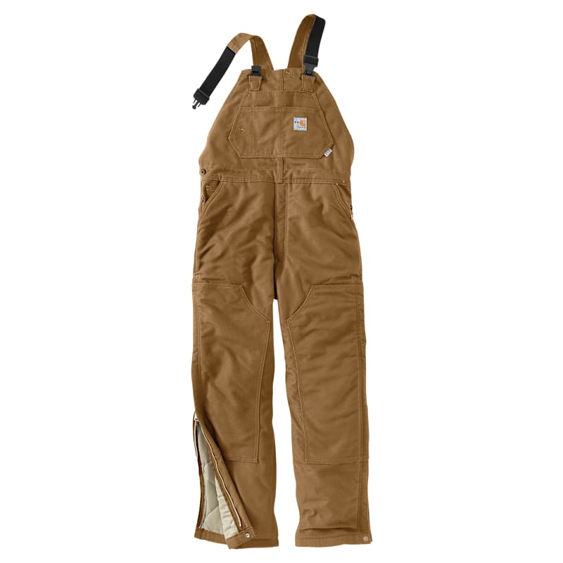 Carhartt Flame-Resistant Quilt-Lined Duck Bib Overalls for Men