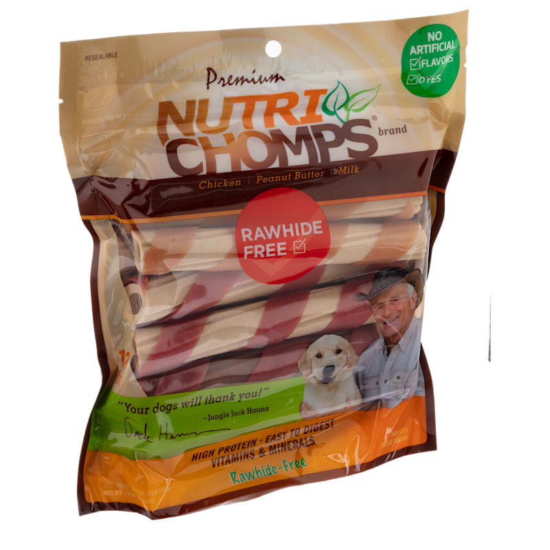 Scott Pet Products Nutri Chomps Assorted Flavor Twist Dog Treats