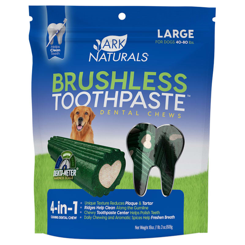 Ark Naturals Brushless Toothpaste Dental Chews for Dogs